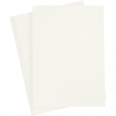 Karton, farbig, A4, Blatt 210x297 mm, 180 g, Naturweiß, 20 Bl./ 1 Pck