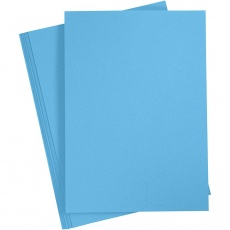Karton, farbig, A4, Blatt 210x297 mm, 180 g, Blau, 20 Bl./ 1 Pck