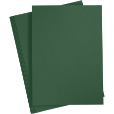 Karton, farbig, A4, Blatt 210x297 mm, 180 g, Dunkelgrün, 20 Bl./ 1 Pck