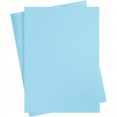 Karton, farbig, A2, Blatt 420x594 mm, 180 g, Hellblau, 100 Bl./ 1 Pck
