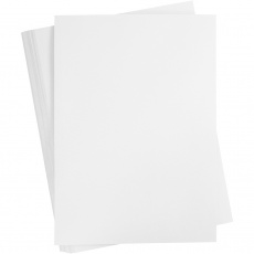Karton, farbig, A2, Blatt 420x594 mm, 180 g, Weiß, 100 Bl./ 1 Pck