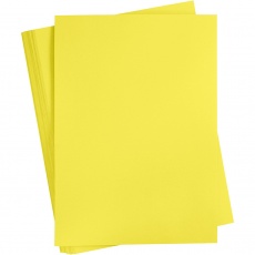 Karton, farbig, A2, Blatt 420x594 mm, 180 g, Sonnengelb, 100 Bl./ 1 Pck