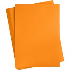 Karton, farbig, A2, Blatt 420x594 mm, 180 g, Orange, 100 Bl./ 1 Pck