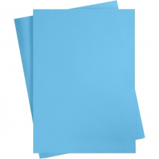Karton, farbig, A2, Blatt 420x594 mm, 180 g, Blau, 10 Bl./ 1 Pck