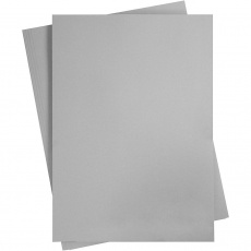 Karton, farbig, A2, Blatt 420x594 mm, 180 g, Grau, 10 Bl./ 1 Pck
