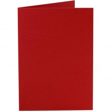 Karten, Kartengröße 10,5x15 cm, 220 g, Rot, 10 Stk/ 1 Pck