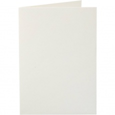 Karten, Kartengröße 10,5x15 cm, 220 g, Naturweiß, 10 Stk/ 1 Pck