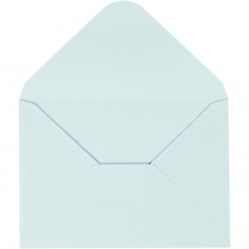Kuvert, Umschlaggröße 11,5x16 cm, 110 , Hellblau, 10 Stk/ 1 Pck