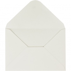 Umschläge, Umschlaggröße 11,5x16 cm, 110 g, Naturweiß, 10 Stk/ 1 Pck