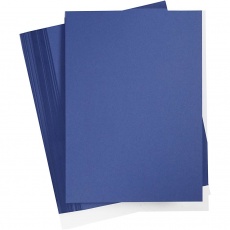 Karton, farbig, A4, Blatt 210x297 mm, 180 g, Dunkelblau, 100 Bl./ 1 Pck