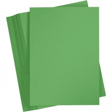 Karton, farbig, A4, Blatt 210x297 mm, 180 g, Grasgrün, 100 Bl./ 1 Pck