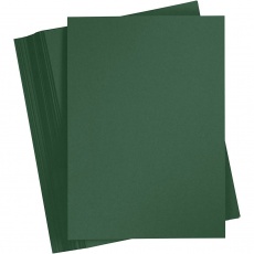 Karton, farbig, A4, Blatt 210x297 mm, 180 g, Dunkelgrün, 100 Bl./ 1 Pck