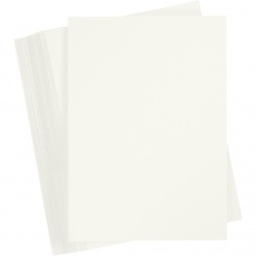 Karton, farbig, A6, Blatt 105x148 mm, 180 g, Naturweiß, 100 Bl./ 1 Pck