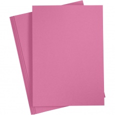 Karton, A4, 210x297 mm, 220 g, Pink, 10 Stk/ 1 Pck