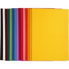 Wellkarton, Blatt 25x35 cm, 80 g, 15 Bl. sort./ 1 Pck