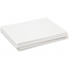 Schaumstoff-Platten, A4, 210x297 mm, Dicke 3 mm, Weiß, 10 Bl./ 1 Pck