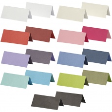 Tischkarten, Größe 9x4 cm, Inhalt kann variieren , 250 g, Sortierte Farben, 30 Pck/ 1 Pck