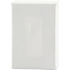 Mini-Leinwand, Größe 6x4x1 cm, Weiß, 2 Stk/ 1 Pck