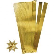 Papierstreifen für Sterne, L 73 cm, B 25 mm, D 11,5 cm, Gold, 100 Streifen/ 1 Pck