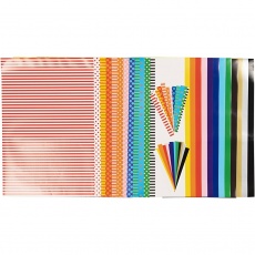 Glanzpapier, Blatt 32x40 cm, 80 g, 1 Set