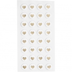 Puffy Sticker, D 14 mm, Dicke 2 mm, Weiß, 32 Stk/ 1 Pck