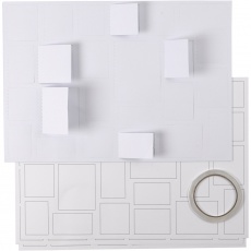 Adventkalender, Größe 30x42 cm, Weiß, 5 Stk/ 1 Pck