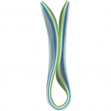 Quilling-Streifen, L 78 cm, B 5 mm, 120 g, Blau, Grün, Lindgrün, Türkis, 100 Stk/ 1 Pck