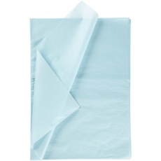 Seidenpapier, Blatt 50x70 cm, 17 g, Hellblau, 25 Bl./ 1 Pck