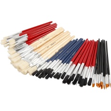 YellowLine Pinsel-Set, 4+8+10+12+3/4, 60 Stk/ 1 Pck