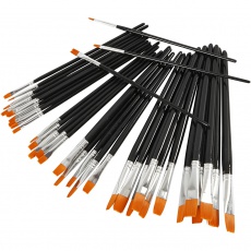 YellowLine Pinsel-Set, 0+2+4+8+12+16, 36 Stk/ 1 Pck