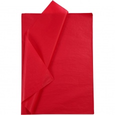 Seidenpapier, 50x70 cm, 17 g, Rot, 25 Bl./ 1 Pck