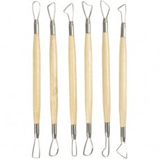 Ton-Schlingen, scharfe Kanten, L 20 cm, 6 Stk/ 1 Pck