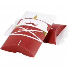 Geschenkverpackung, Nussknacker, Größe 12x9,4x2,5 cm, 300 g, Gold, Rot, Weiß, 3 Stk/ 1 Pck