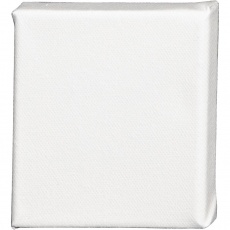 Leinwand, T 1.6 cm, Größe 10x10 cm, 360 g, Weiß, 10 Stk/ 1 Pck