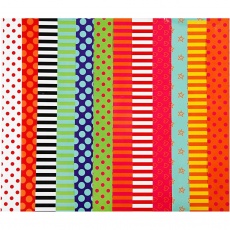 Glanzpapier, Motive, Blatt 24x32 cm, 80 g, Sortierte Farben, 50 Bl. sort./ 1 Pck