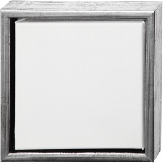 Leinwand mit Holzrahmen, Größe 20x20 cm, 360 g, Weiß, 6 Stk/ 1 Pck