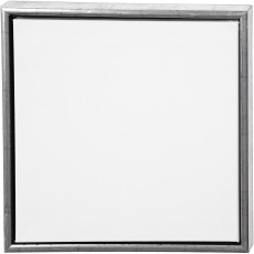 ArtistLine Künstlerleinwand mit Rahmen, T 3 cm, Größe 44x44 cm, 360 g, Antiksilber, Weiß, 1 Stk