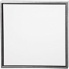 ArtistLine Künstlerleinwand mit Rahmen, T 3 cm, Größe 54x54 cm, 360 g, Antiksilber, Weiß, 1 Stk