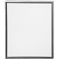 Leinwand mit Holzrahmen, Größe 50x60 cm, 360 g, Antiksilber, Weiß, 1 Stk