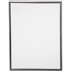 Leinwand mit Holzrahmen, Größe 60x80 cm, 360 g, Antiksilber, Weiß, 1 Stk