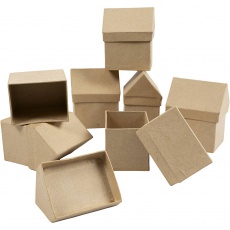 Schachteln in Hausform, H 10,5 cm, Größe 6x8,5 cm, 5x4 Stk/ 1 Pck