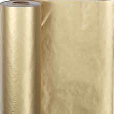 Geschenkpapier , B 50 cm, 60 g, Gold, 100 m/ 1 Rolle