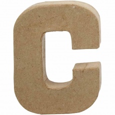 Buchstaben, C, H 10 cm, B 7,5 cm, Dicke 1,7 cm, 1 Stk