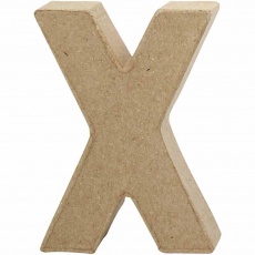 Buchstaben, X, H 10 cm, B 7,6 cm, Dicke 1,7 cm, 1 Stk