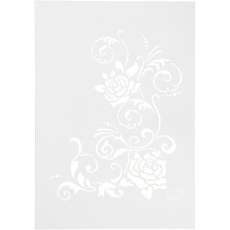Schablone, Filigrane Blumen, A4, Blatt 210x297 mm, 1 Stk