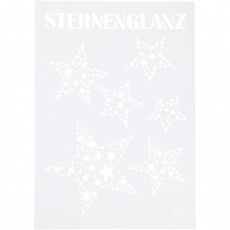 Schablone, Sterne, A4, Blatt 210x297 mm, 1 Stk