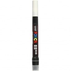 Posca Marker , PCF350, Strichstärke 1-10 mm, Pinsel, Weiß, 1 Stk