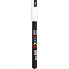 Posca Marker , PC-1MR, Strichstärke 0,7 mm, extrafein, Weiß, 1 Stk
