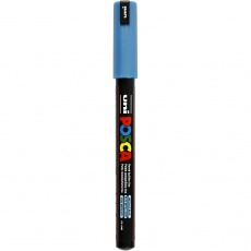 Posca Marker , PC-1MR, Strichstärke 0,7 mm, extrafein, Metallic-Blau, 1 Stk