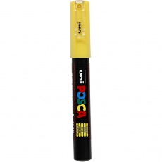 Posca Marker , PC-1M, Strichstärke 0,7 mm, extrafein, Gelb, 1 Stk